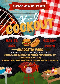 K - 2 Cookout